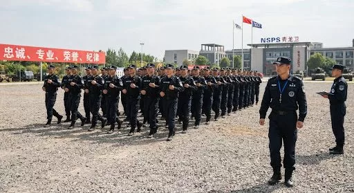 退役军人精锐师资列队训导